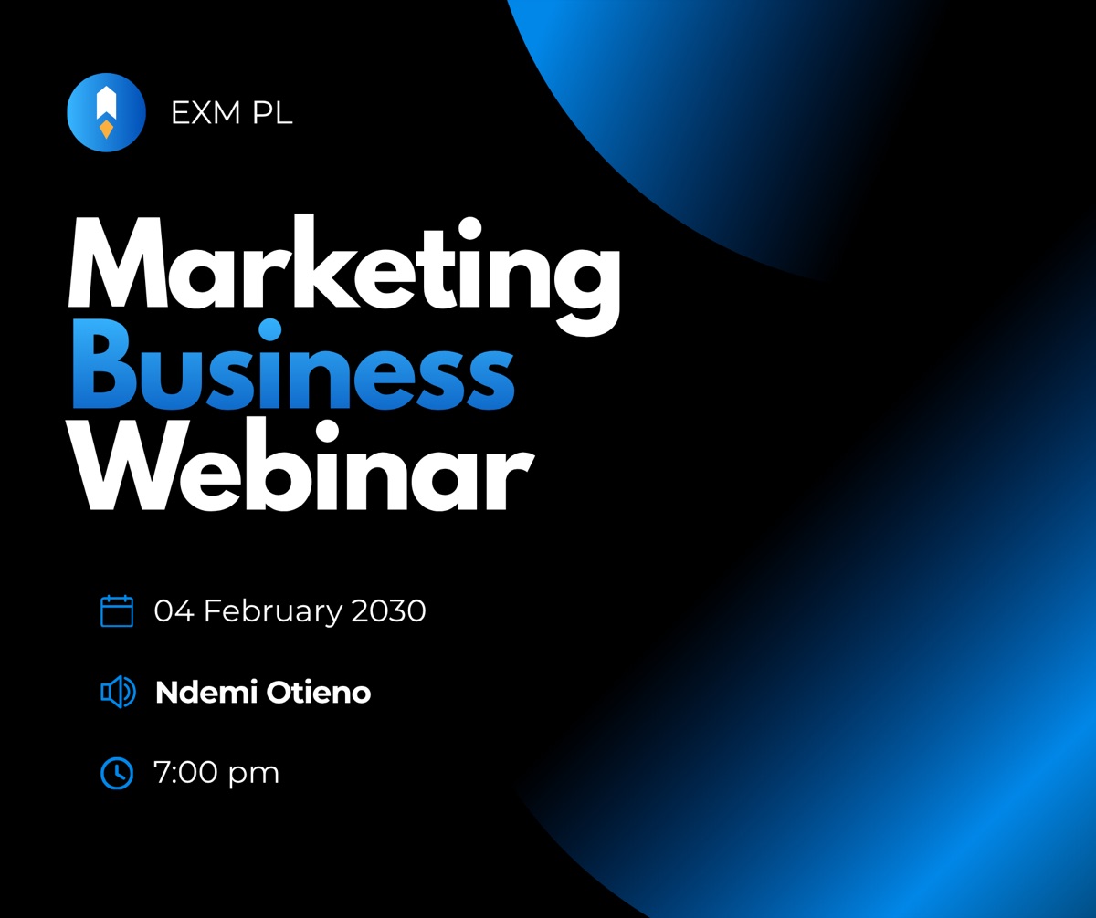 Post social media EXM PL Marketing Business Webinar