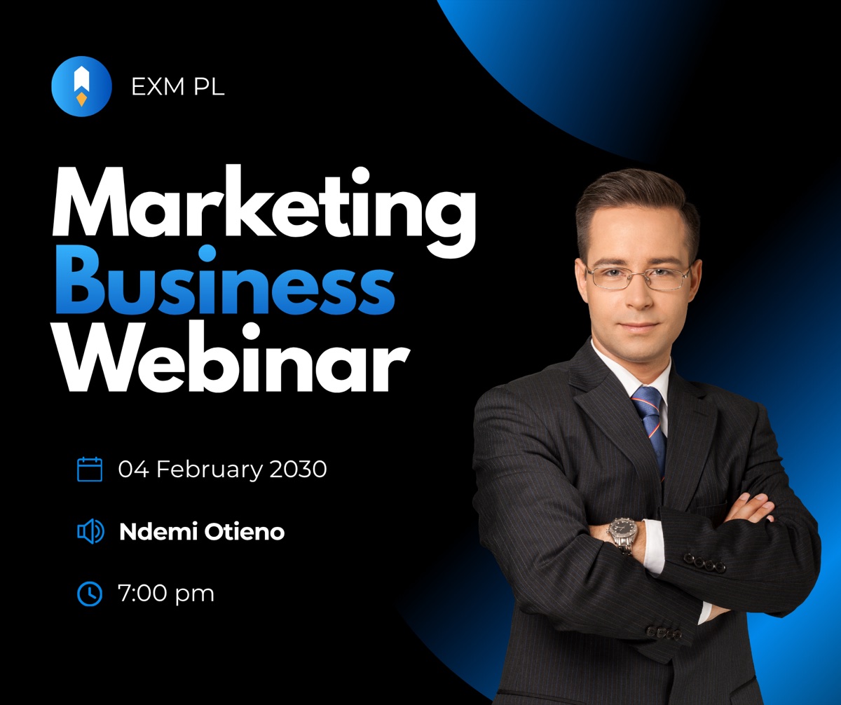Post social media EXM PL Marketing Business Webinar z prelegentem